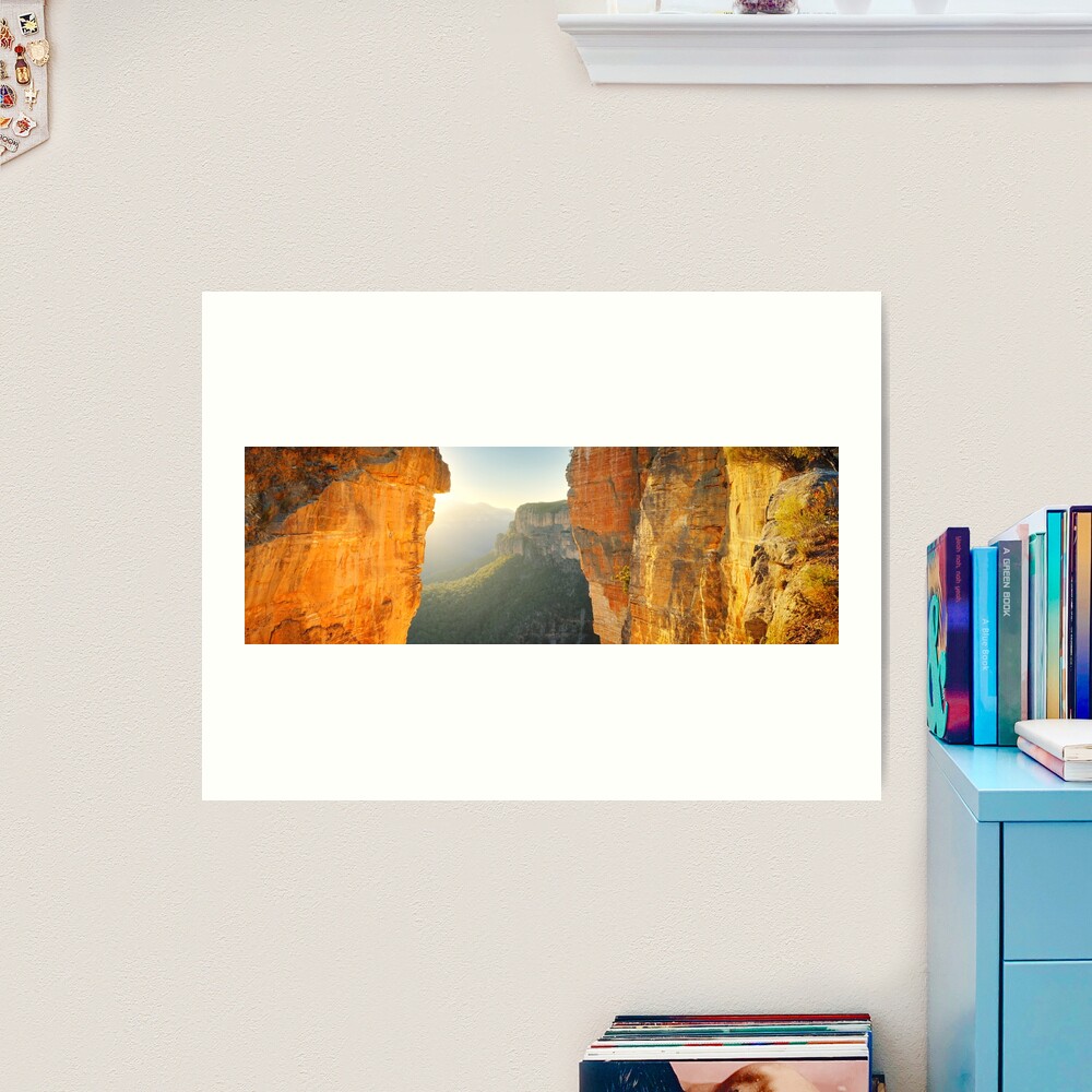 Between Cliffs, Blue Mountains, New South Wales, Australia Art Print