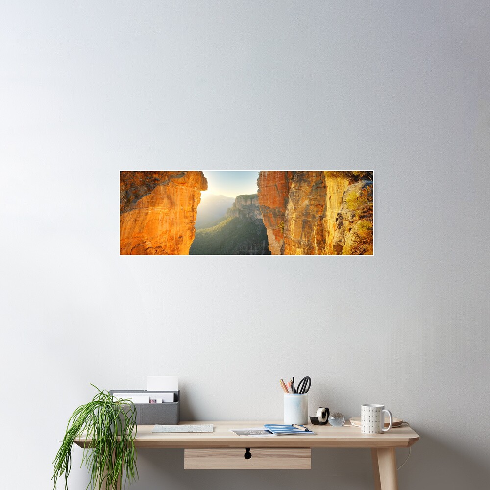 Between Cliffs, Blue Mountains, New South Wales, Australia Poster