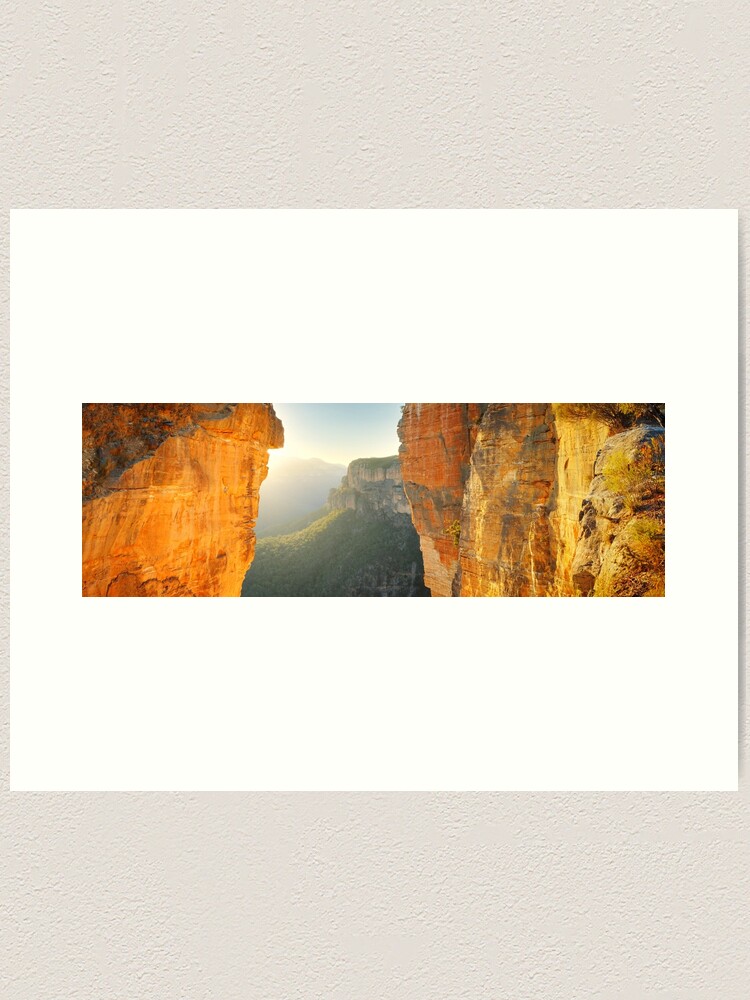 Alternate view of Between Cliffs, Blue Mountains, New South Wales, Australia Art Print