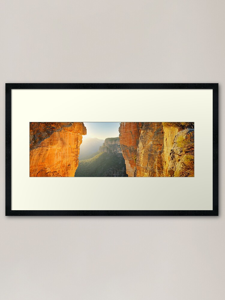 Alternate view of Between Cliffs, Blue Mountains, New South Wales, Australia Framed Art Print