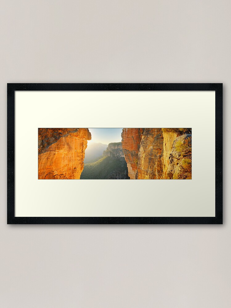 Alternate view of Between Cliffs, Blue Mountains, New South Wales, Australia Framed Art Print