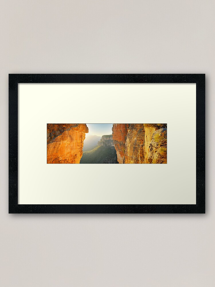 Alternate view of Between Cliffs, Blue Mountains, New South Wales, Australia Framed Art Print