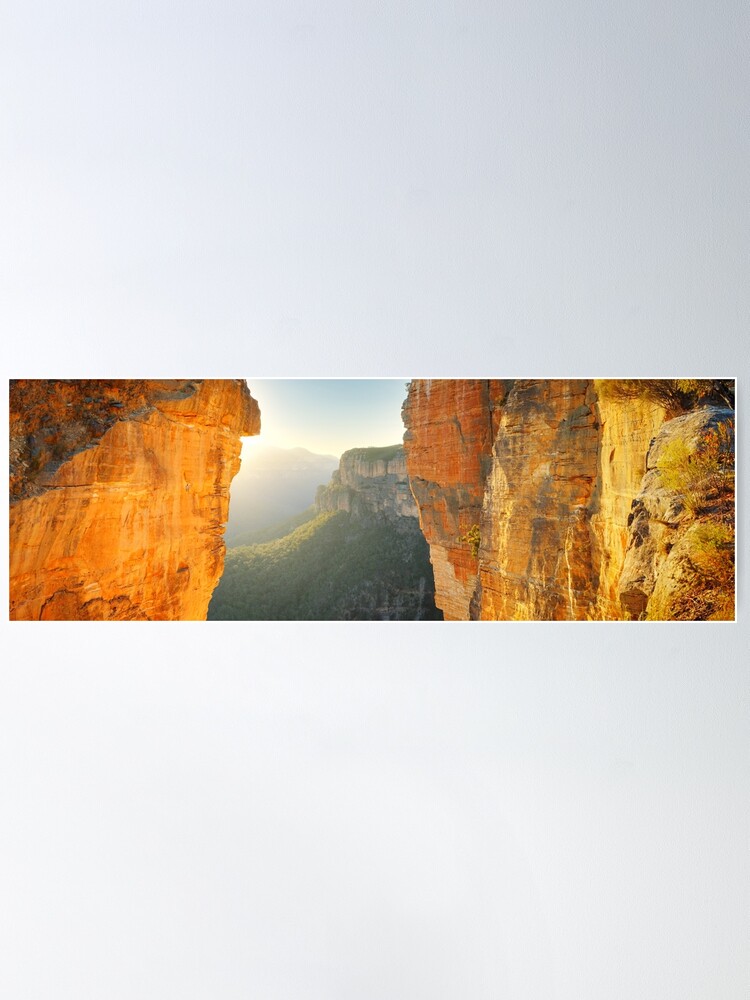 Alternate view of Between Cliffs, Blue Mountains, New South Wales, Australia Poster