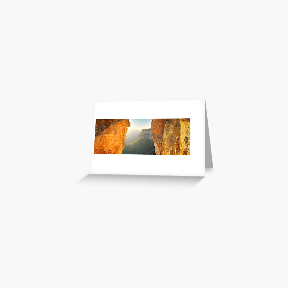 Between Cliffs, Blue Mountains, New South Wales, Australia Greeting Card