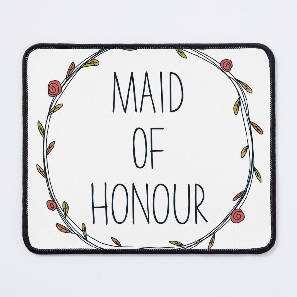 Item preview, Maid of honour with autumn leaves for fall wedding designed and sold by JokeGysen.