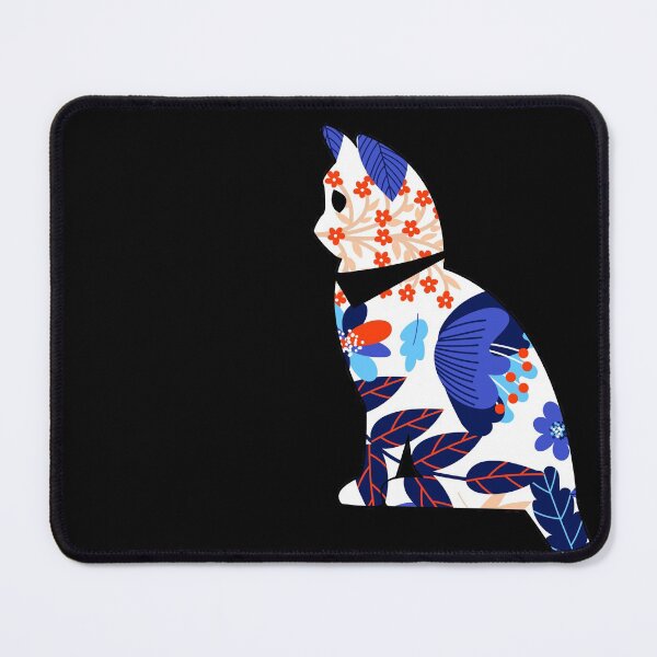 Item preview, Kawaii Adorable Cat with Beautiful Flower Pattern, Popoki 1005 designed and sold by VinBasis.