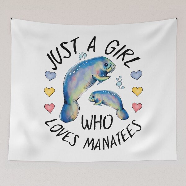 Item preview, Just A Girl Who Loves Manatees,Manatee Fan designed and sold by MoSaid.