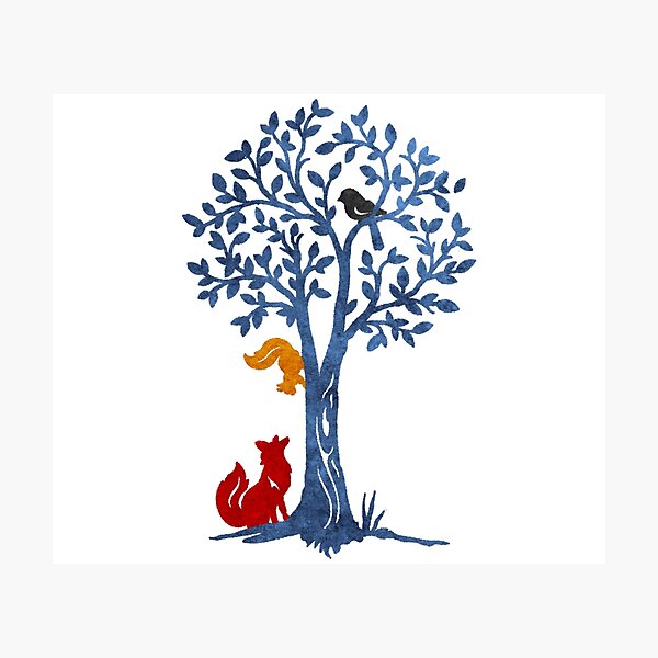 Item preview, The Squirrel and the Fox designed and sold by PatternTree.