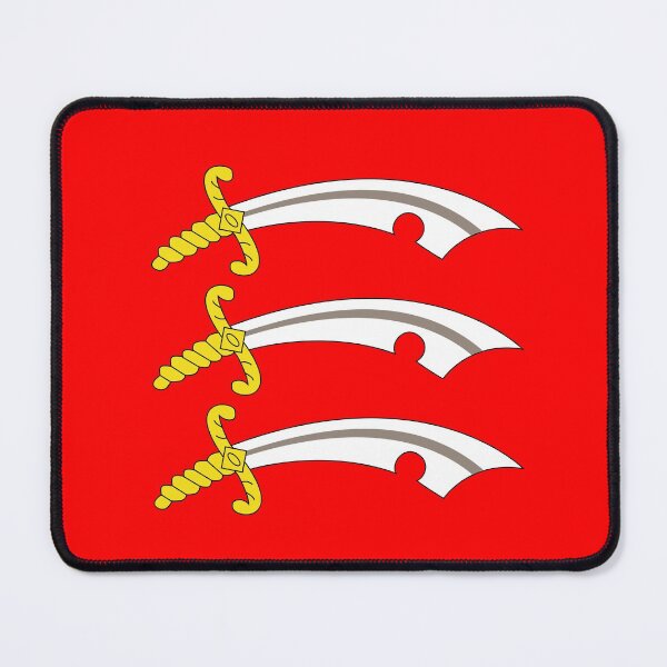 Item preview, Essex County Flag - Three Saxon Seaxes of Red Field designed and sold by SolarCross.