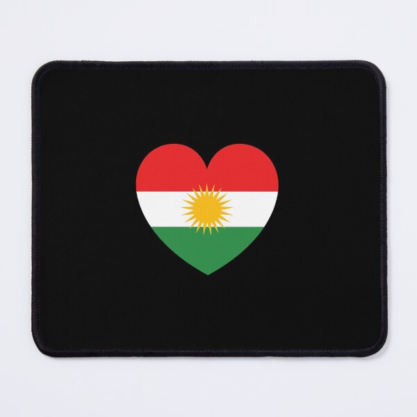 Item preview, Kurdistan flag on heart designed and sold by Kurdish T-shirt.