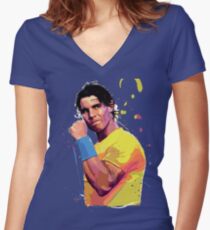 Rafa Nadal Women's Fitted V-Neck T-Shirt