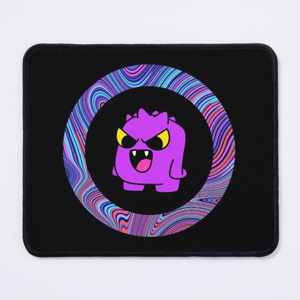 Item preview, Cartoon Purple Monster - Black Edition designed and sold by Megan-Alice.