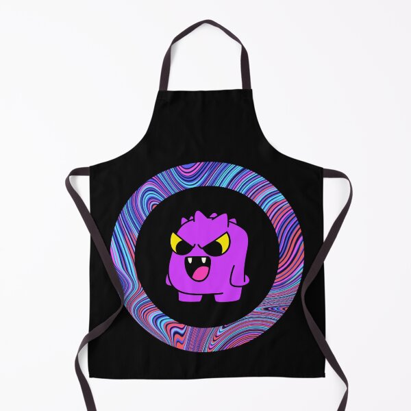 Item preview, Cartoon Purple Monster - Black Edition designed and sold by Megan-Alice.