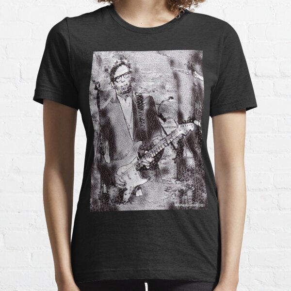 Clapton Charcoal Sketch Essential T-Shirt
