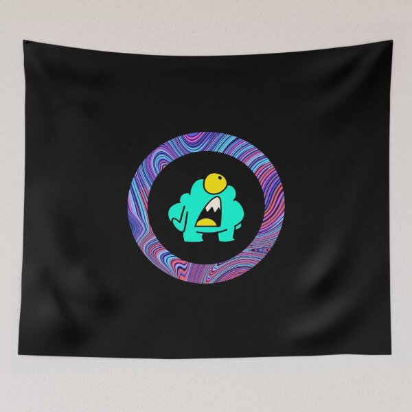 Item preview, Cartoon Aqua Monster - Black Edition designed and sold by Megan-Alice.