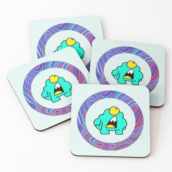Item preview, Cartoon Aqua Monster - Light Edition designed and sold by Megan-Alice.