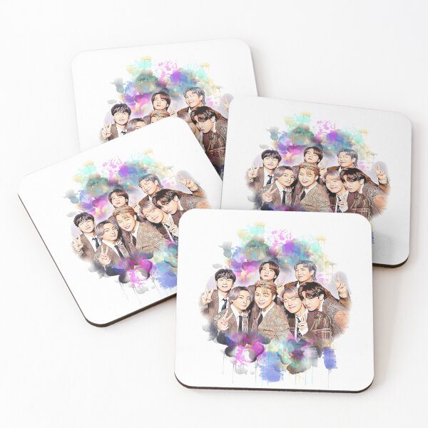Item preview, Bts all members colorful art designed and sold by Lajibolalaa.