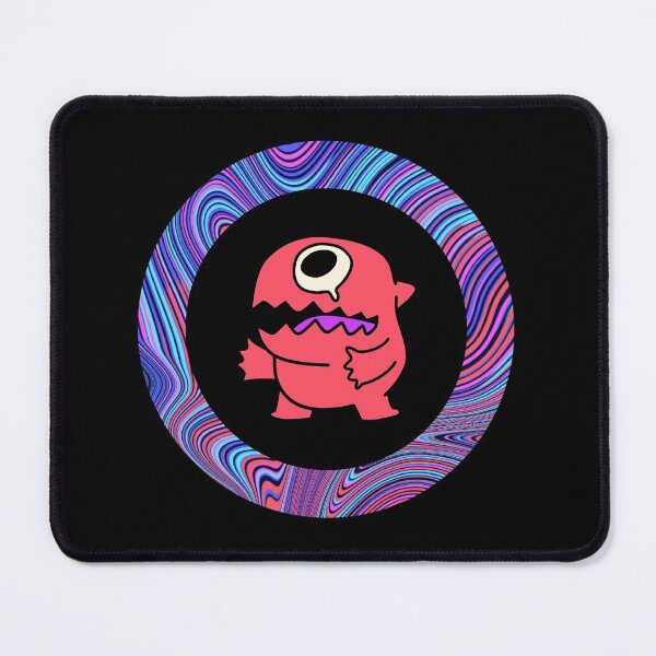 Item preview, Cartoon Raspberry Pink Monster - Black Edition designed and sold by Megan-Alice.