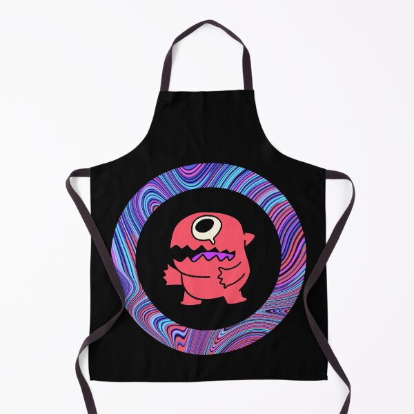 Item preview, Cartoon Raspberry Pink Monster - Black Edition designed and sold by Megan-Alice.