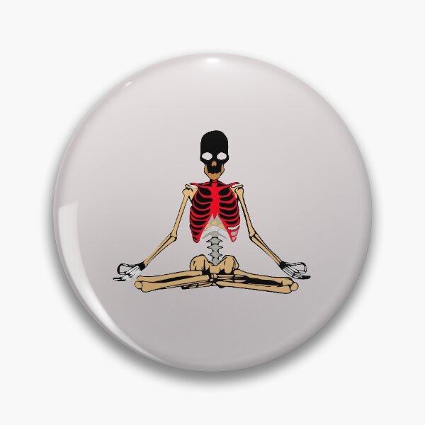 Item preview, Yoga Meditating Skeleton designed and sold by EMRASDesigns.