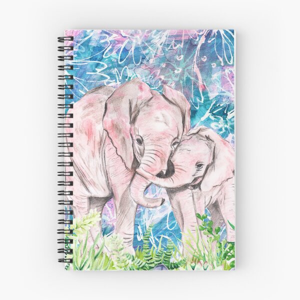Item preview, Copy of elephants watercolor landscape designed and sold by Teepety Shop.