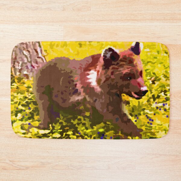 Item preview, Little Bear in blueberry forest designed and sold by Greengardens36.