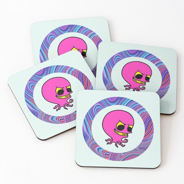 Item preview, Cartoon Pink Octopus Monster - Light Edition designed and sold by Megan-Alice.