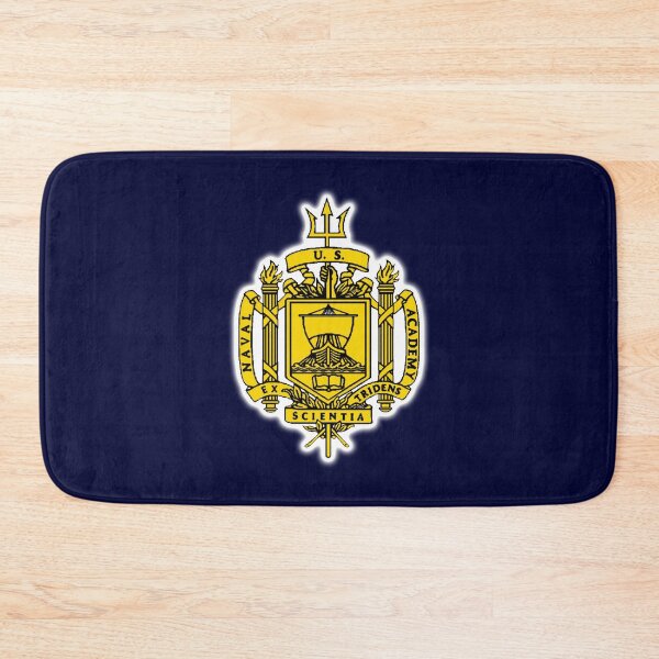 Insignia of the United States Naval Academy. Bath Mat