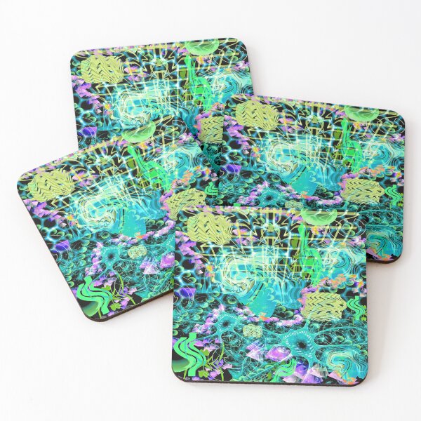 Item preview, Psychedelic Spacescape (Alien Fairy Dream) designed and sold by Discordant Dreams Art.