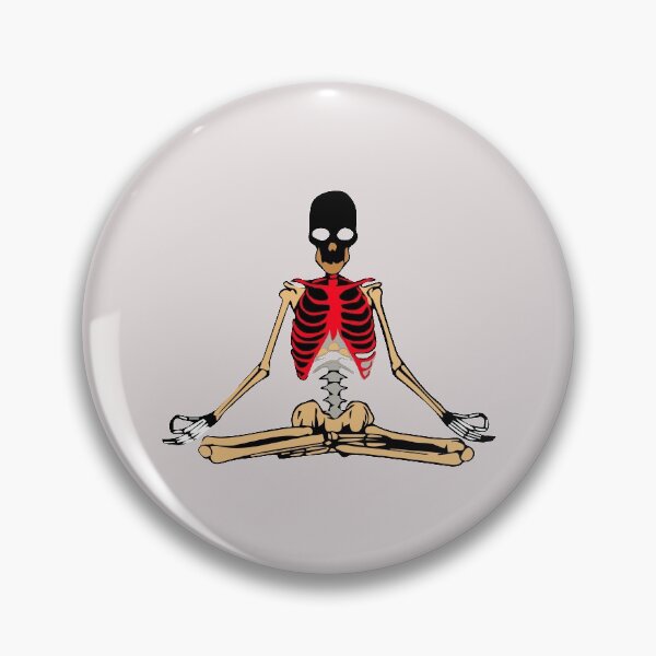 Item preview, Yoga Meditating Skeleton designed and sold by EMRASDesigns.