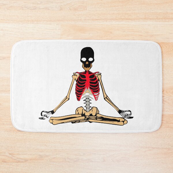 Item preview, Yoga Meditating Skeleton designed and sold by EMRASDesigns.