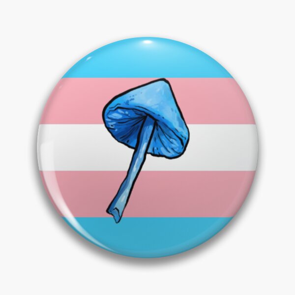 Mushroom - trans flag Pin