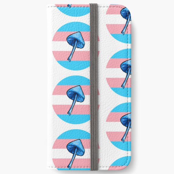 Mushroom - trans flag iPhone Wallet