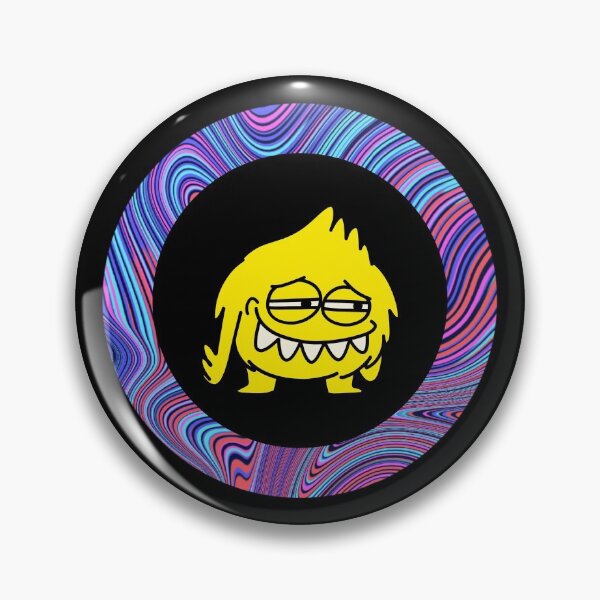 Item preview, Cartoon Yellow Monster - Black Edition designed and sold by Megan-Alice.