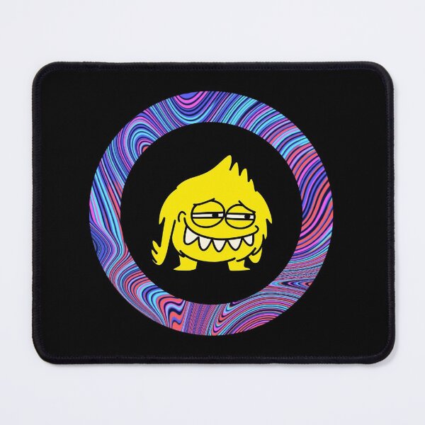 Item preview, Cartoon Yellow Monster - Black Edition designed and sold by Megan-Alice.