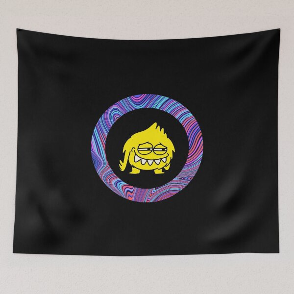 Item preview, Cartoon Yellow Monster - Black Edition designed and sold by Megan-Alice.
