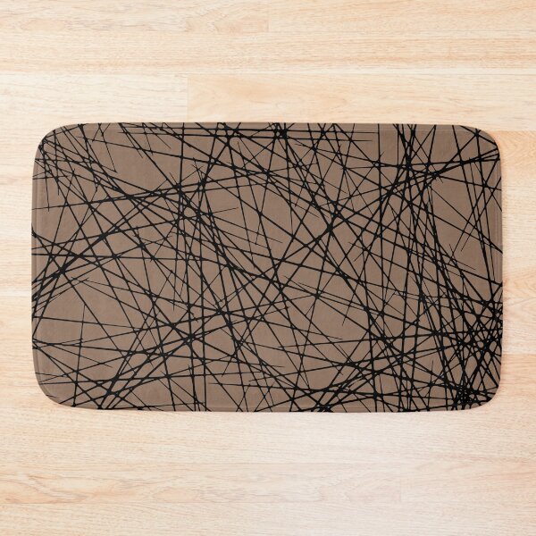 Item preview, Brown and Black Abstract Criss Cross Line Pattern 2022 Color Trends Behr Wild Mustang N240-6 - Trending Colours designed and sold by ColorOfTheYears.