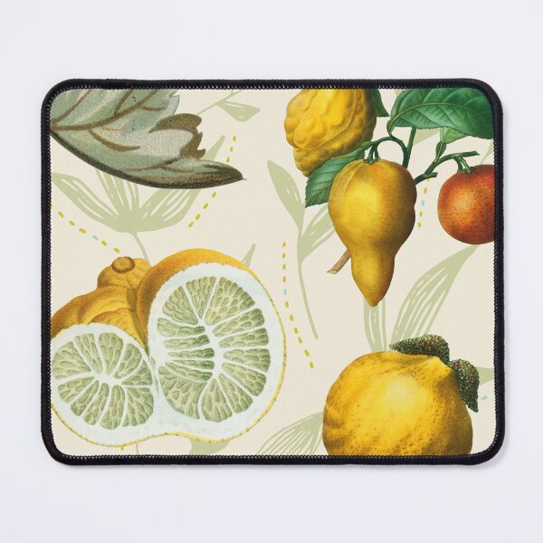 Item preview, Vintage Citrus Lemon Fruits Pattern designed and sold by Meek-Anime.