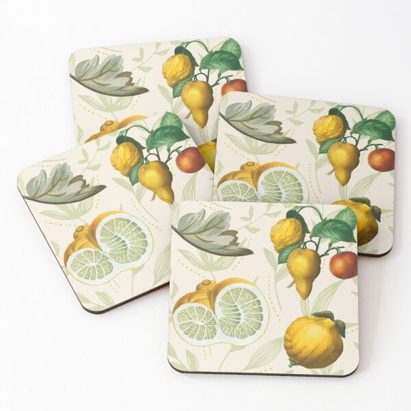 Item preview, Vintage Citrus Lemon Fruits Pattern designed and sold by Meek-Anime.