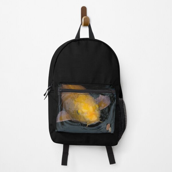 Item preview, Close Up of Single Large Yellow Koi Fish with Whiskers designed and sold by KbytesOfJax Outdoor and Nature.