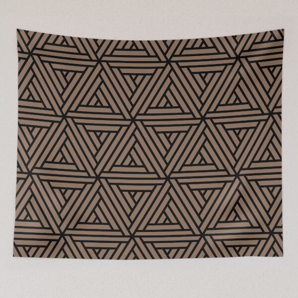 Item preview, Brown and Black Shape Mosaic Pattern 2022 Color Trends Behr Wild Mustang N240-6 - Trending Colours designed and sold by ColorOfTheYears.