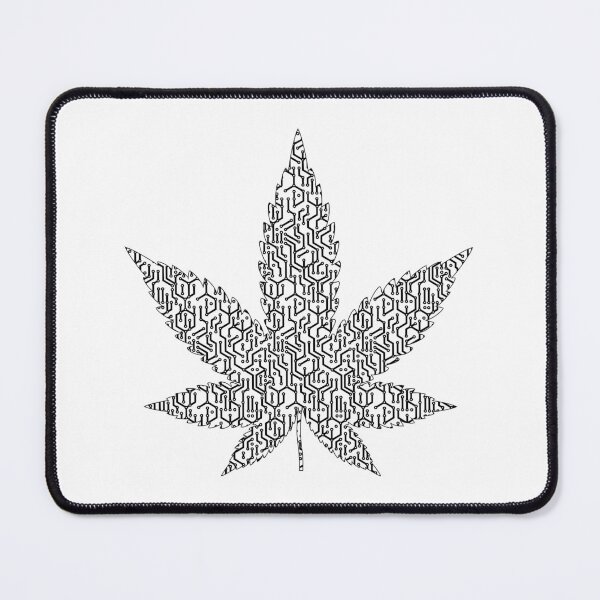 Item preview, Pot Leaf, Cannabis, Black On White (2021-3-POT-1) designed and sold by NY-Prints-USA.
