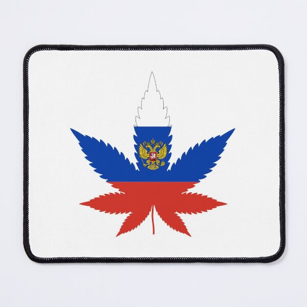 Artikelvorschau, Pot Leaf Russland, Cannabis, Russische Flagge (2021-3-POT-3) entworfen und verkauft von NY-Prints-USA.