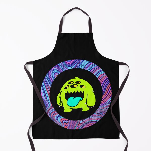 Item preview, Cartoon Neon Green Monster - Black Edition designed and sold by Megan-Alice.