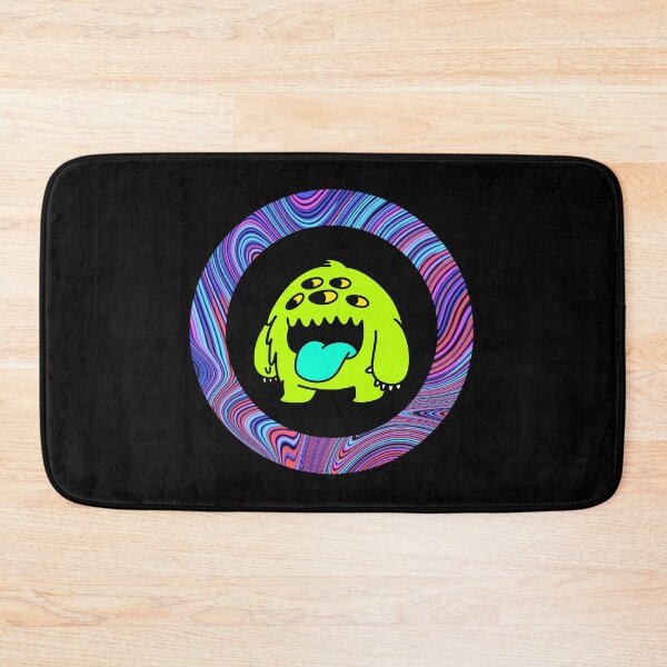 Item preview, Cartoon Neon Green Monster - Black Edition designed and sold by Megan-Alice.