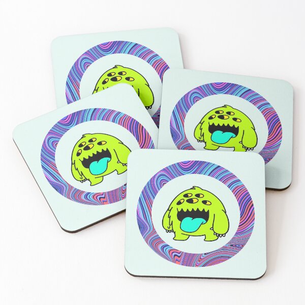 Item preview, Cartoon Neon Green Monster - Light Edition designed and sold by Megan-Alice.