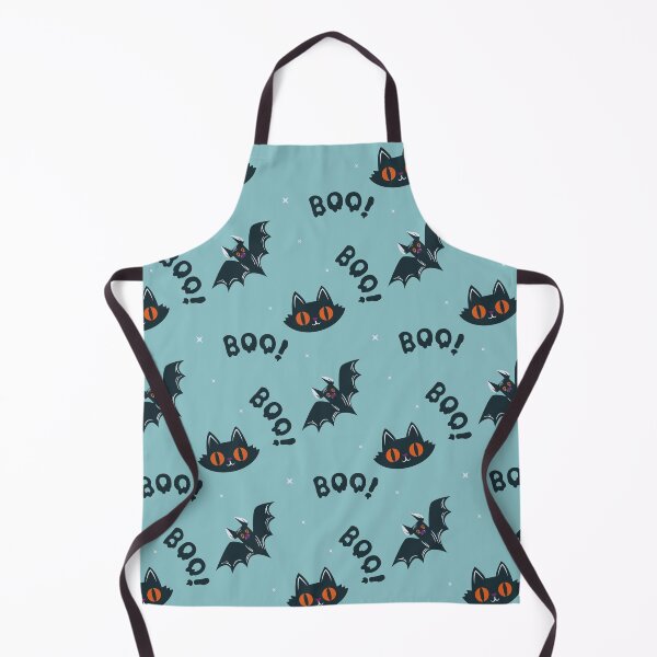 Item preview, Boo! Happy Halloween cool pattern with cats and bats designed and sold by SOKOLIK-OK.