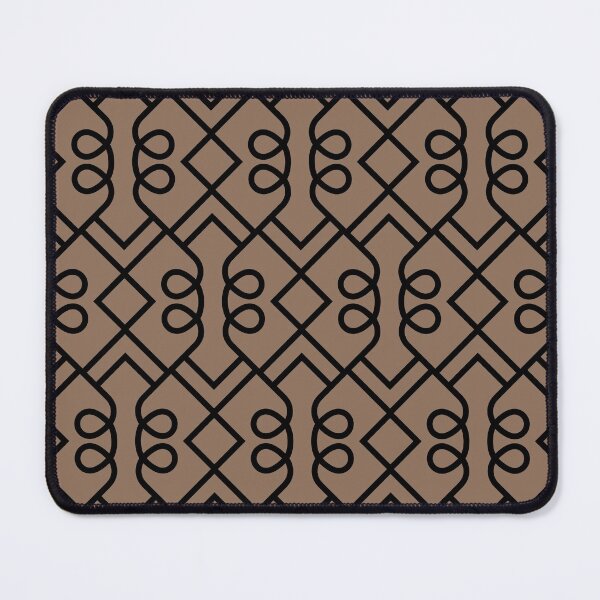 Item preview, Brown and Black Minimal Diamond Loop Pattern 2022 Color Trends Behr Wild Mustang N240-6 - Trending Colours designed and sold by ColorOfTheYears.