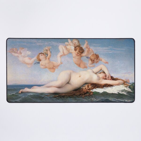 The #Birth of #Venus, Alexandre Cabanel 1875 #TheBirthofVenus #BirthofVenus Desk Mat