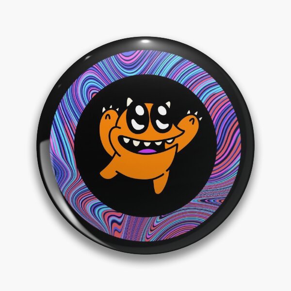 Item preview, Cartoon Orange Monster - Black Edition designed and sold by Megan-Alice.